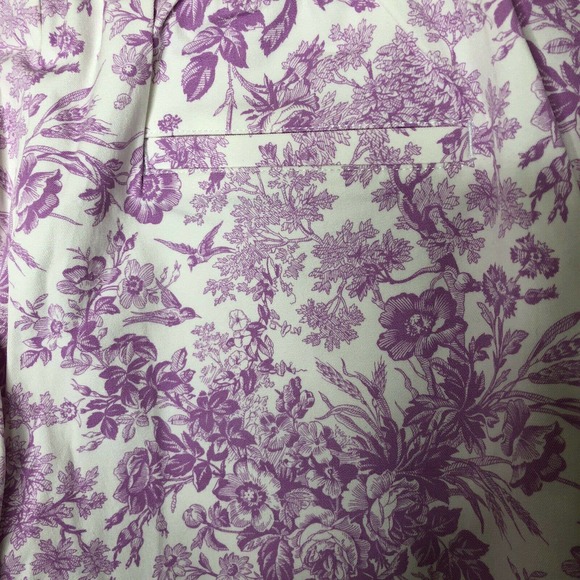 Isaac Mizrahi 22W Tall Floral Print Pants Pull On - Picture 4 of 6